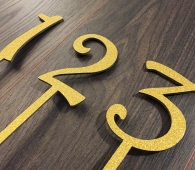 Gold Wooden Table Numbers